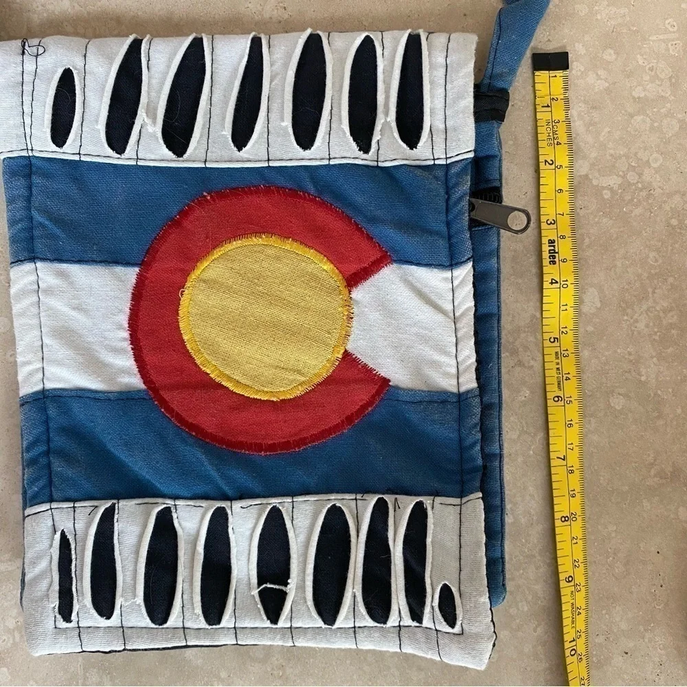 Colorado Flag Themed small to medium sized shoulder bag by Rising International.